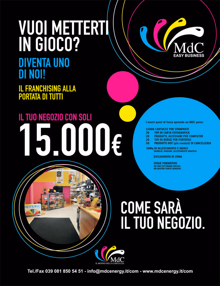 MDC Il Mondo della Cartuccia Franchising MDC Il Mondo della Cartuccia Franchising